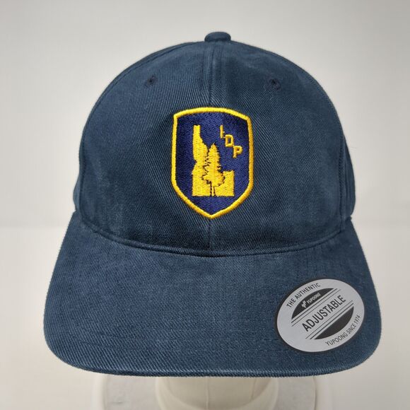 IDP Idaho Strapback Hat Blue One Size Adjustable The Classics Yupoong - Picture 2 of 8
